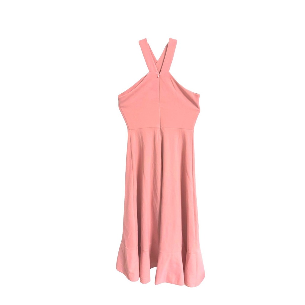 Bbonlinedress Womens Pink Halter High-Low Ruffle Cocktail Dress Size M - Picture 3 of 7